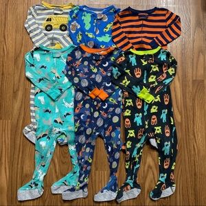 Carter’s 24 month Cotton Footed Pajamas (Qty 6)